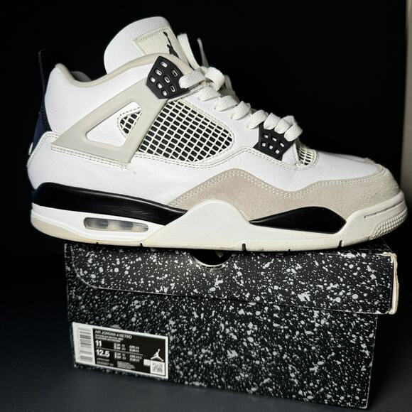 Size 11 - Nike Air Jordan 4 Retro Military Black Men's Shoes